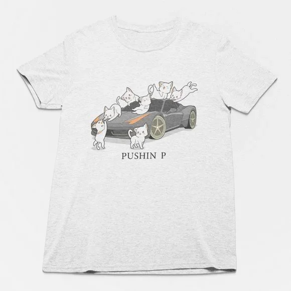 Pushin P Shirt, Foreign, Hip Hop Kitty, Pussy, Gunna, Cats - Picture 1 of 1